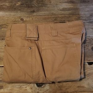 DULUTH FLEX FIRE HOSE CARGO PANTS. 36×32. COYOTE.